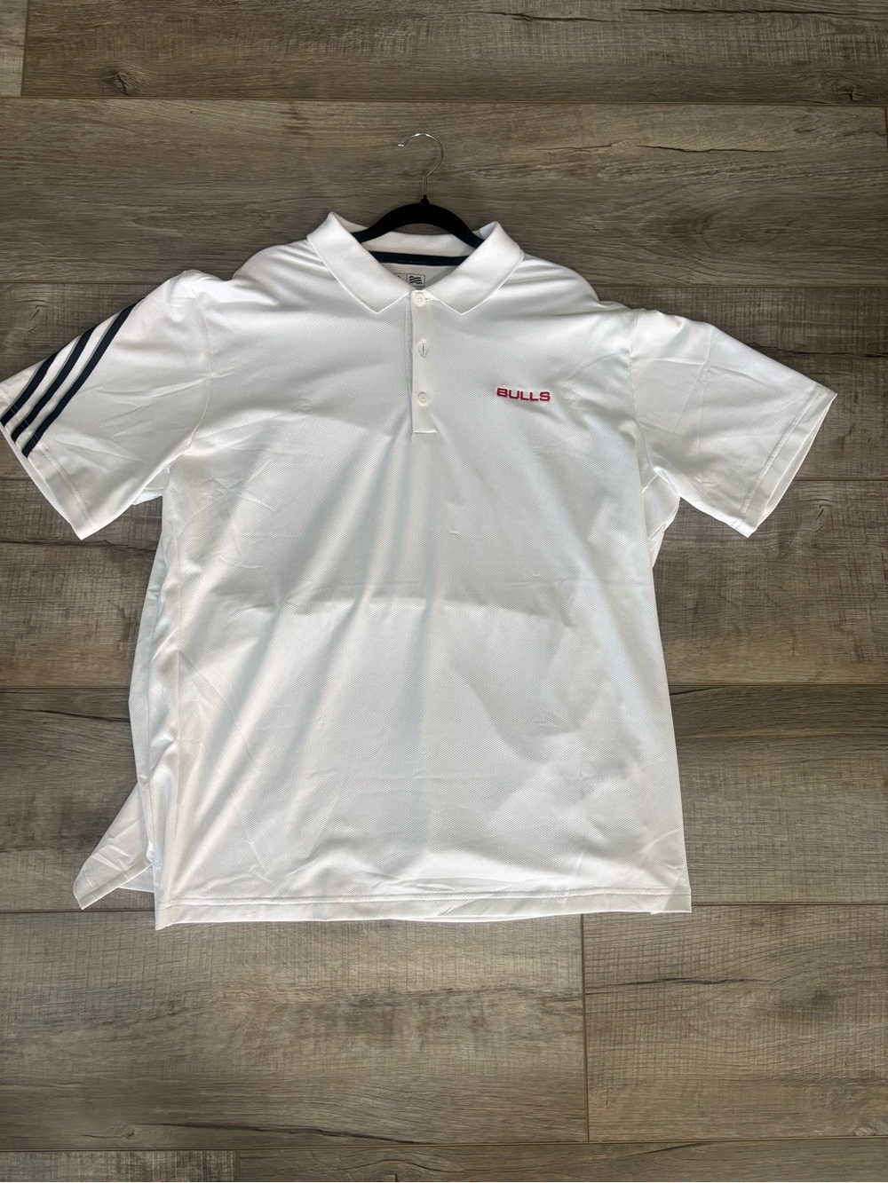 Adidas Climacool Chicago Bulls Polo Shirt XL White NBA Golf